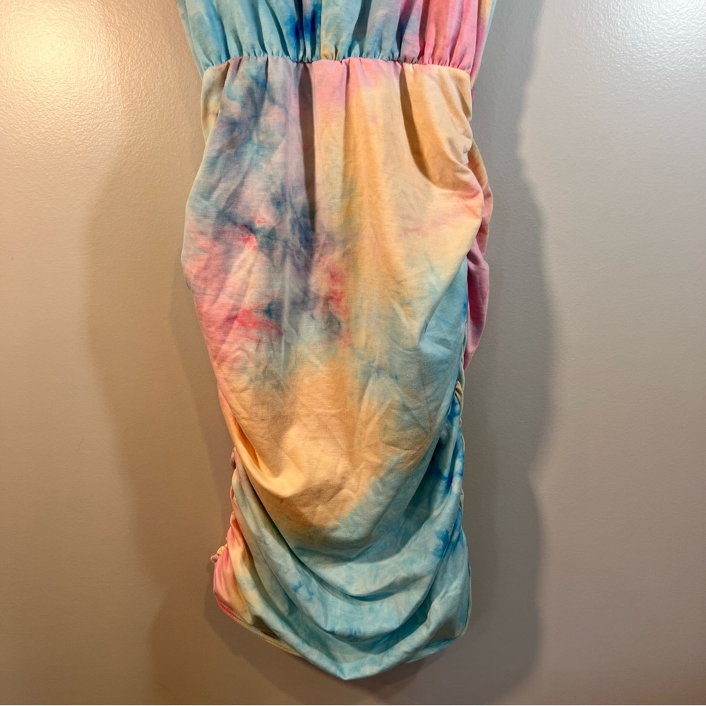 NWT Main Strip Tie Dye Fitted Dress - Picture 8 of 11